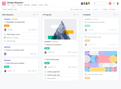 asana screenshot